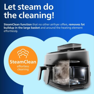 Kuumaõhufritüür Philips 5000 Dual Basket SteamFry/aurutiga NA550 (9L) - Pilt 8